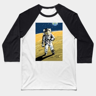 Moon landing illustration Baseball T-Shirt